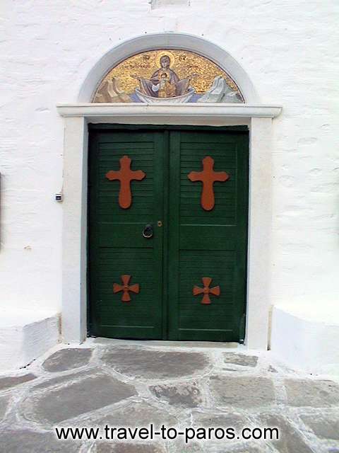 LOGOVARDAS MONASTERY - The entrance of the monastery of Logovardas.