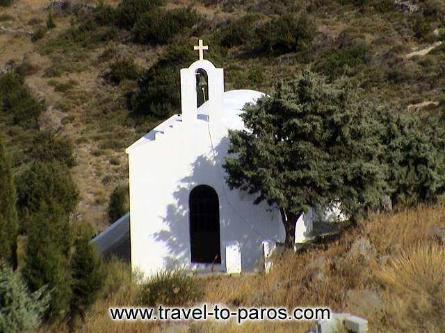 SMALL CHURCH AND TREE - The monastery of Christou Dasson is sutuated on a hill and has a magnificent view.