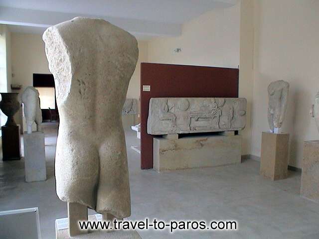 ARCHAEOLOGICAL MUSEUM OF PAROS - A part from the room of the museum.