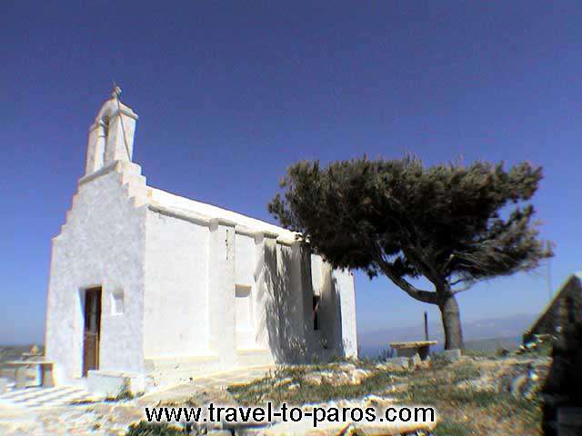 LEFKES - A little picturesque church in Lefkes.